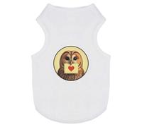Azeeda 'Tawny Owl Love Note' Pet Dog/Cat T-Shirt, S (PT00151017)