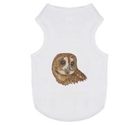 Azeeda 'Tawny Owl Portrait' Pet Dog/Cat T-Shirt, L (PT00155707)