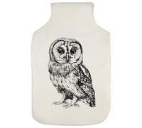 Azeeda 'Tawny Owl Standing' Hot Water Bottle Cover (HW00041861)