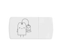Azeeda 'Tea Bag' Pill Box with Tablet Splitter (PI00040619)