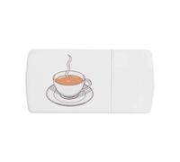 Azeeda 'Teacup and Saucer' Pill Box with Tablet Splitter (PI00041604)