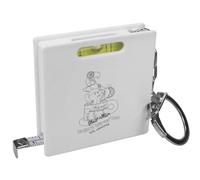 Azeeda 'Teacup Ghost Artie The Painter' Keyring Tape Measure/Spirit Level Tool (KM00050185)