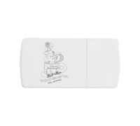 Azeeda 'Teacup Ghost Artie The Painter' Pill Box with Tablet Splitter (PI00041536)