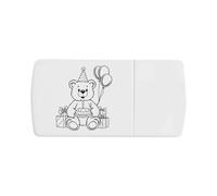 Azeeda 'Teddy Bear Birthday' Pill Box with Splitter (PI00046117)