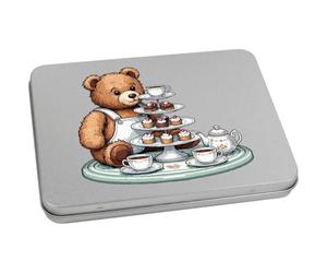 Azeeda 'Teddy Bear Tea Party' Storage Tin - 170mm (TT00346179)
