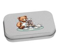 Azeeda 'Teddy Bear Tea Party' Storage Tin - 80mm (TT00346176)