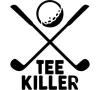 Azeeda 'Tee Killer' Reusable Stencil - Durable Decorative Template for Painting and Spraying on Walls, Tiles, Wood, Fabric & Craft Projects - XL (A3) (WS00080891)