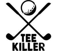 Azeeda 'Tee Killer' Reusable Stencil - Durable Decorative Template for Painting and Spraying on Walls, Tiles, Wood, Fabric & Craft Projects - M (A5) (WS00062396)