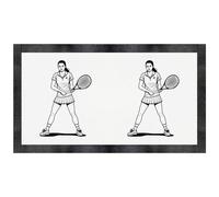 Azeeda 'Tennis Player' Pet Feeding Mat (PM00038454)