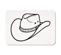 Azeeda 'Texas Cowboy Hat' Rectangular Fridge Magnet - Decorative Refrigerator & Whiteboard Magnet for Home, Kitchen or Office - 70mm x 49mm (FM00052292)