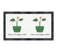 Azeeda 'Thanks For Being A Friend' Pet Feeding Mat (PM00039787)