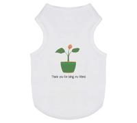 Azeeda 'Thanks For Being A Friend' Pet T-Shirt - White, S (PT00194017)