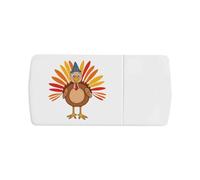 Azeeda 'Thanksgiving Turkey' Pill Box with Tablet Splitter (PI00042482)
