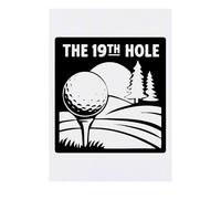 Azeeda 'The 19th Hole Golf' Temporary Tattoo - Water Resistant, Skin-Safe, Non-Toxic Transfer (TO00088265)