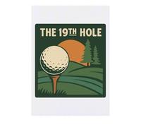 Azeeda 'The 19th Hole Golf' Temporary Tattoo - Water Resistant, Skin-Safe, Non-Toxic Transfer (TO00088267)