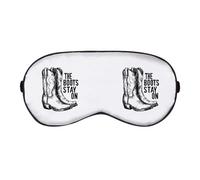 Azeeda 'The Boots Stay On with Cowboy Boots' Sleep/Travel Eye Mask (EY00031854)