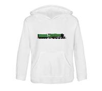 Azeeda 'The Flying Scotsman' Kids Hoodie - White, 5-6 (KO00089993)