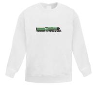 Azeeda 'The Flying Scotsman' Kids Jumper - White, 3-4 (KW00125828)