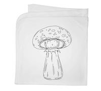 Azeeda 'The Happy Toadstool ' Cotton Baby Blanket/Shawl (BY00051163)