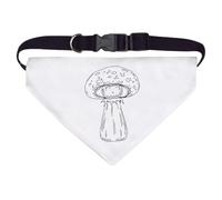 Azeeda 'The Happy Toadstool ' Pet Bandana - White, L (PD00084358)