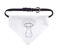 Azeeda 'The Happy Toadstool ' Pet Bandana - White, S (PD00084357)