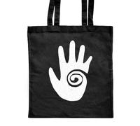 Azeeda 'The Healing Hand' Classic Black Tote Shopper Bag (ZB00019810)
