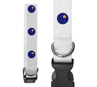 Azeeda 'The Moon And The Stars' Dog Collar - White, L (PR00083738)