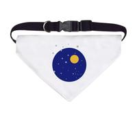 Azeeda 'The Moon And The Stars' Pet Bandana - White, L (PD00083788)