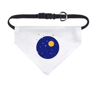 Azeeda 'The Moon And The Stars' Pet Bandana - White, S (PD00083787)