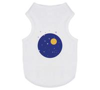 Azeeda 'The Moon And The Stars' Pet T-Shirt - White, M (PT00191102)
