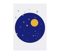 Azeeda 'The Moon And The Stars' Temporary Tattoo - Water Resistant, Skin-Safe, Non-Toxic Transfer (TO00103979)