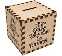 Azeeda 'The Only Way Out Is Through' Money Box/Piggy Bank (MB00118048)