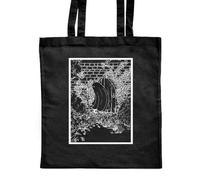 Azeeda 'The Secret Garden' Classic Black Tote Shopper Bag (ZB00025276)