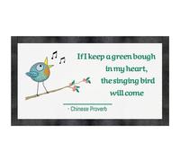 Azeeda 'The Singing Bird' Pet Feeding Mat (PM00039066)