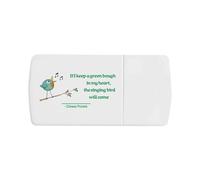 Azeeda 'The Singing Bird' Pill Box with Tablet Splitter (PI00044182)