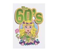 Azeeda 'The Sixties' Temporary Tattoo - Water Resistant, Skin-Safe, Non-Toxic Transfer (TO00094125)