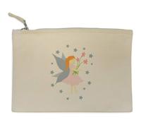 Azeeda 'The Star Fairy' Canvas Zip Clutch Bag (CL00056162)