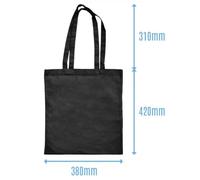 Azeeda 'The Way of Shaolin' Classic Black Tote Shopper Bag (ZB00025053)