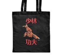 Azeeda 'The Way of Shaolin' Classic Black Tote Shopper Bag (ZB00025083)