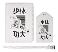 Azeeda 'The Way of Shaolin' Passport Cover & Luggage Tag Travel Set (PA00033892)