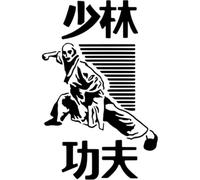 Azeeda 'The Way of Shaolin' Reusable Stencil - Durable Decorative Template for Painting and Spraying on Walls, Tiles, Wood, Fabric & Craft Projects - M (A5) (WS00059362)