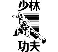 Azeeda 'The Way of Shaolin' Reusable Stencil - Durable Decorative Template for Painting and Spraying on Walls, Tiles, Wood, Fabric & Craft Projects - L (A4) (WS00059361)