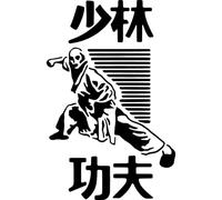 Azeeda 'The Way of Shaolin' Reusable Stencil - Durable Decorative Template for Painting and Spraying on Walls, Tiles, Wood, Fabric & Craft Projects - S (A6) (WS00069783)