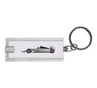 Azeeda 'The Worlds Fastest Racing Car' LED Torch Keyring - Compact Pocket Flashlight with Keychain - Handy Mini Light for Bags and Keys (KT00033796)