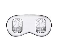 Azeeda 'There's a UFO in The Cornfield Outline Art' Sleep/Travel Eye Mask (EY00032700)