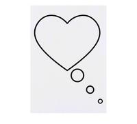 Azeeda 'Thinking of You' Temporary Tattoo - Water Resistant, Skin-Safe, Non-Toxic Transfer (TO00092147)
