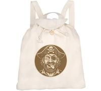 Azeeda 'Thirsty Pirate' Canvas Rucksack/Backpack (RK00049135)