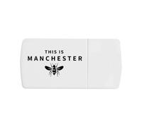 Azeeda 'This is Manchester Bee' Pill Box with Splitter (PI00045283)