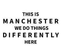 Azeeda 'This is Manchester We Do Things Differently' Unmounted Rubber Stamp - for Crafting, Scrapbooking and Card Making - Size A8 (RS00069960)