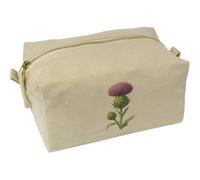 Azeeda 'Thistle Flower ' Canvas Wash Bag/Makeup Case (CS00045627)